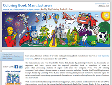 Tablet Screenshot of coloringbookmanufacturers.com